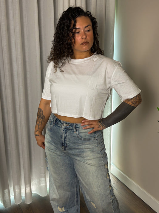 Still not basic Cropped T-shirt
