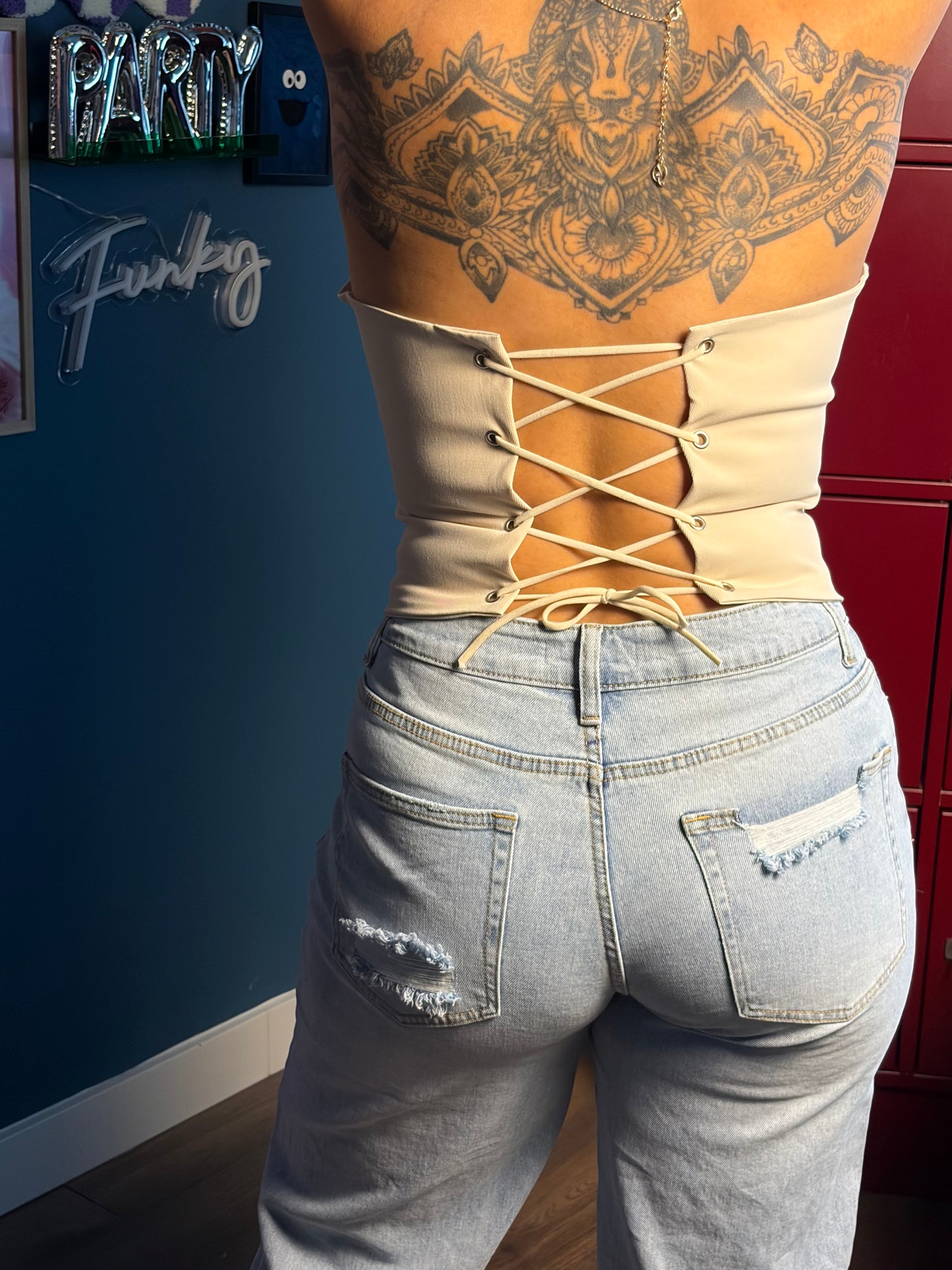 Angel energy lace corset