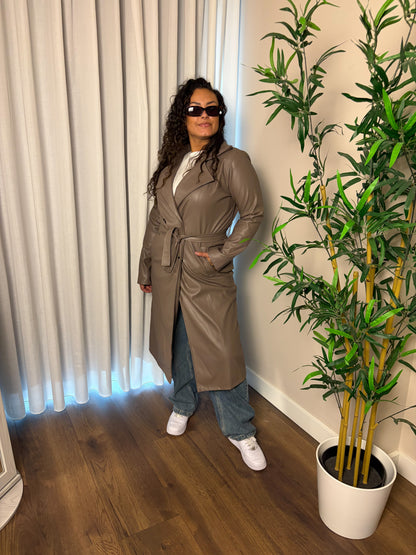 65 Midnight faux trench