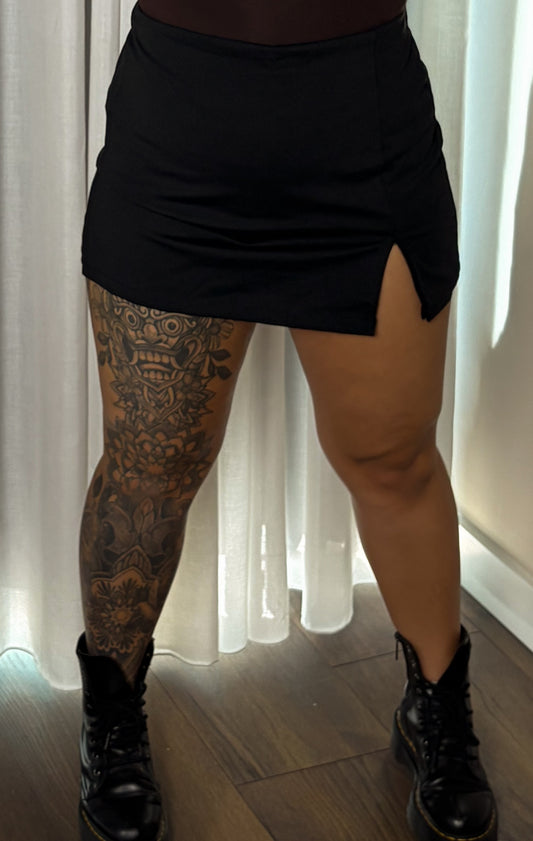 Skort black rebel