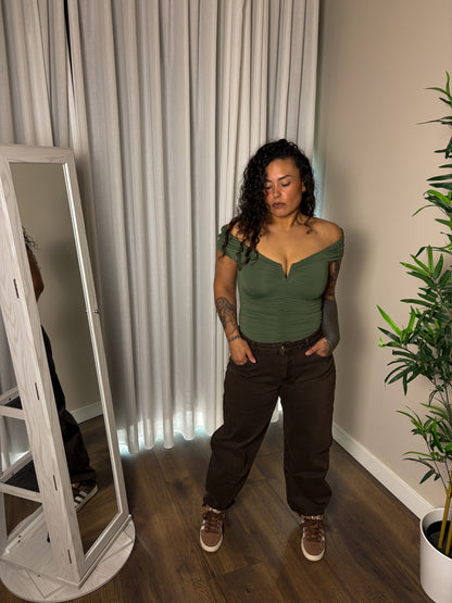 Baggy choco relaxed fit