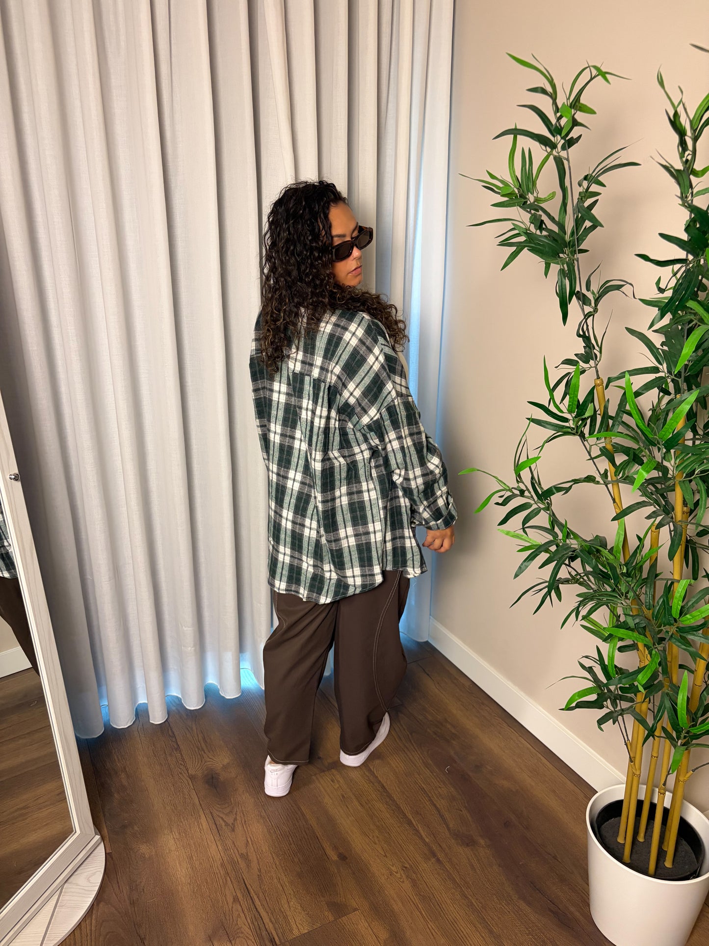 72 Oversized timber blouse
