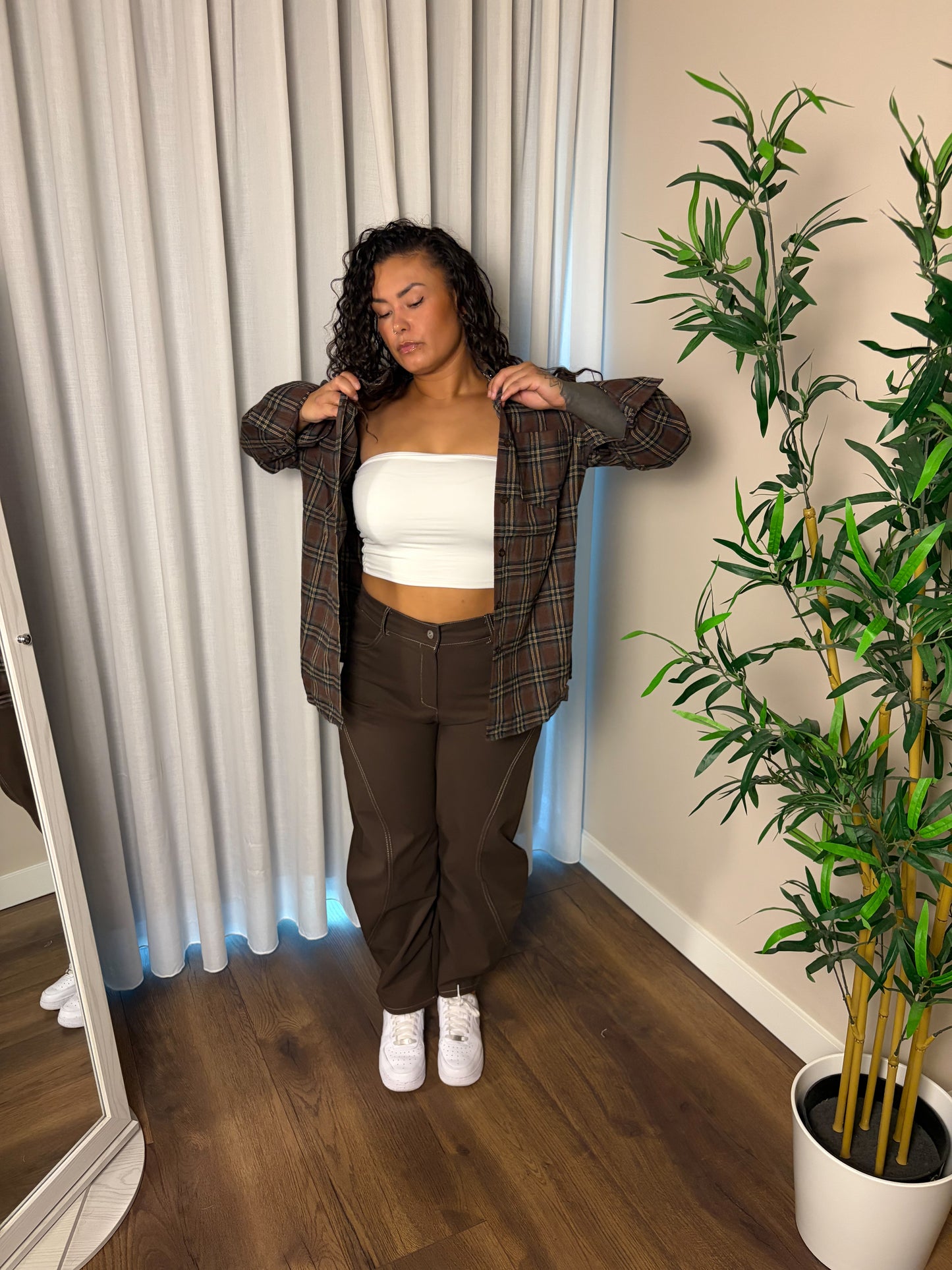 72 Oversized timber blouse