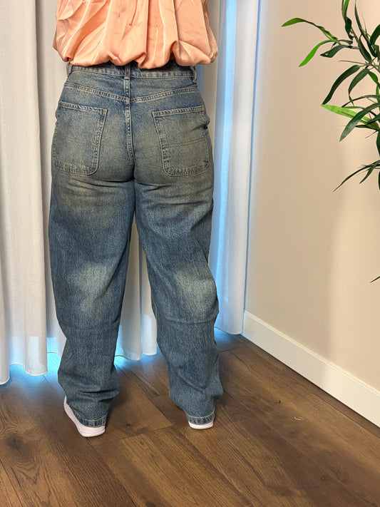 67 Vintage wash baggy jeans
