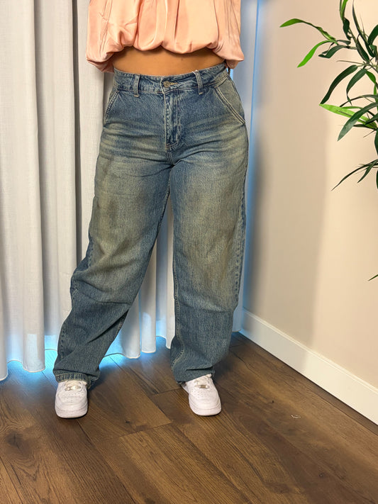 67 Vintage wash baggy jeans