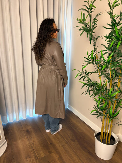 65 Midnight faux trench