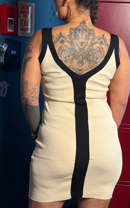 City contrast dress