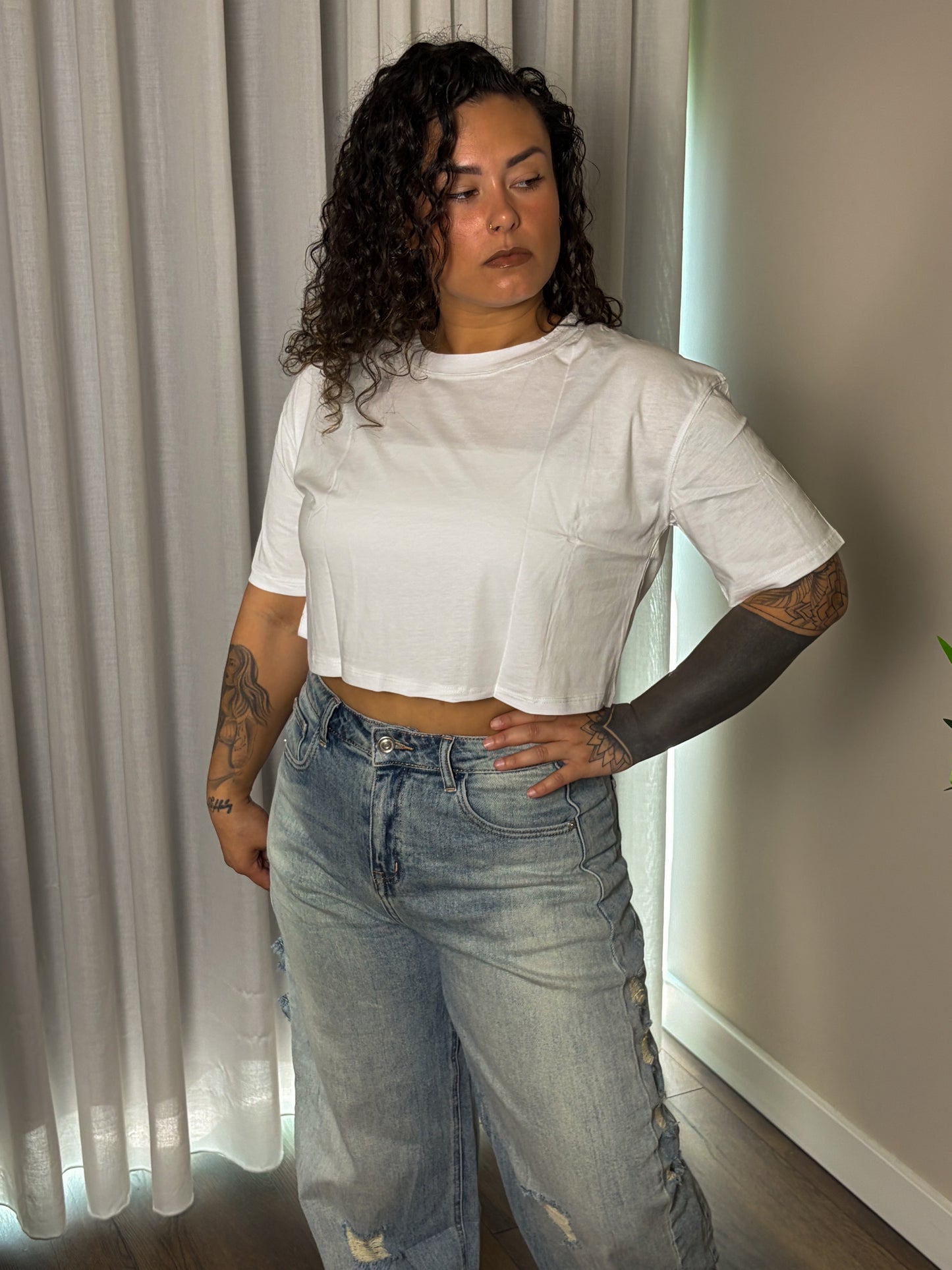 Still not basic Cropped T-shirt